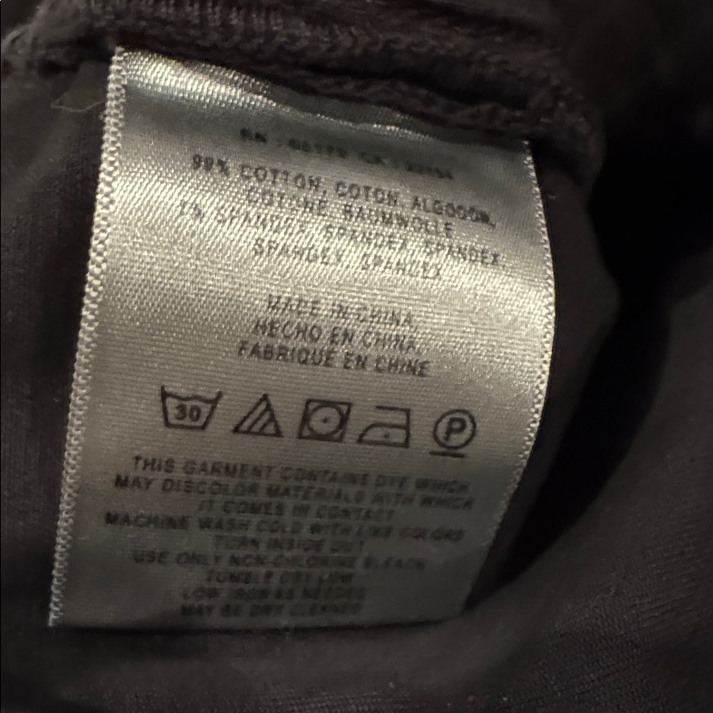 Pilcro and the Letterpress Chino Size 30 Black Tie Dye - Picture 5 of 9